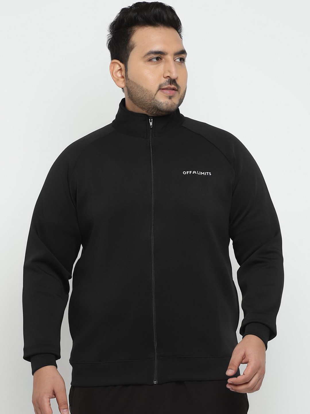 

OFF LIMITS Men Polyester Running Jacket, Black