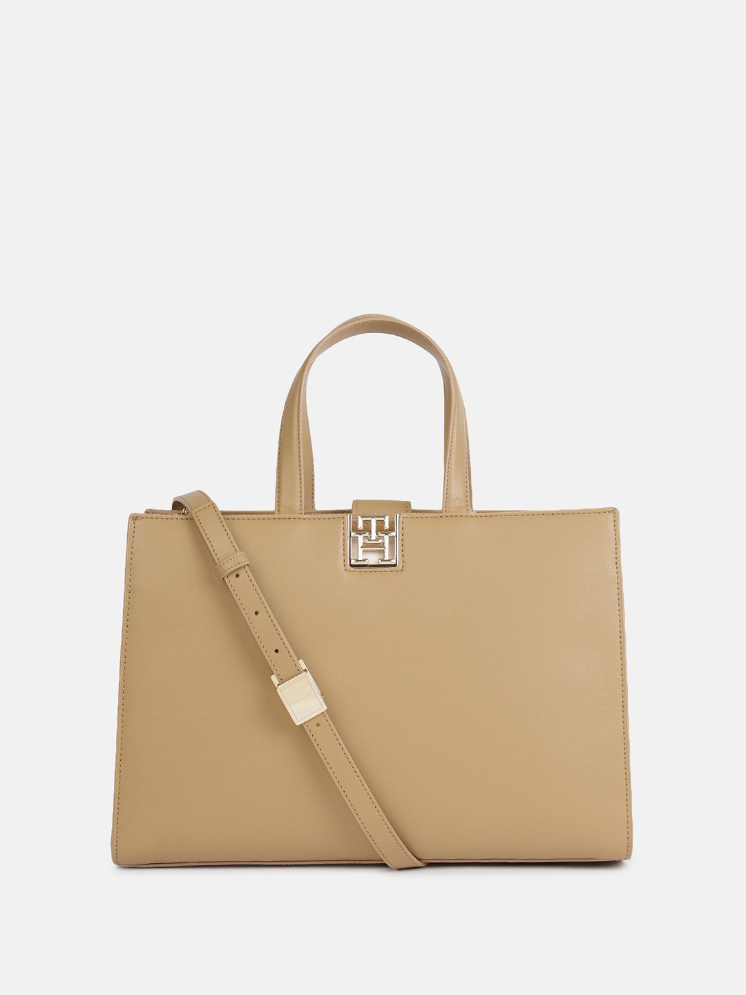 

Tommy Hilfiger PU Structured Handheld Bag, Khaki