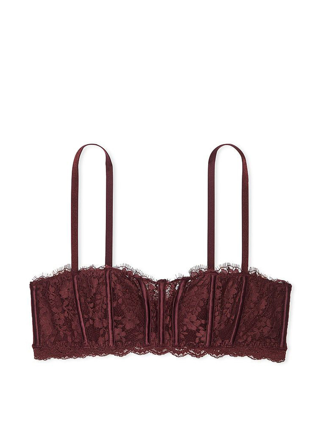

Victoria's Secret Bandeau Bra Medium Coverage Lightly Padded, Red