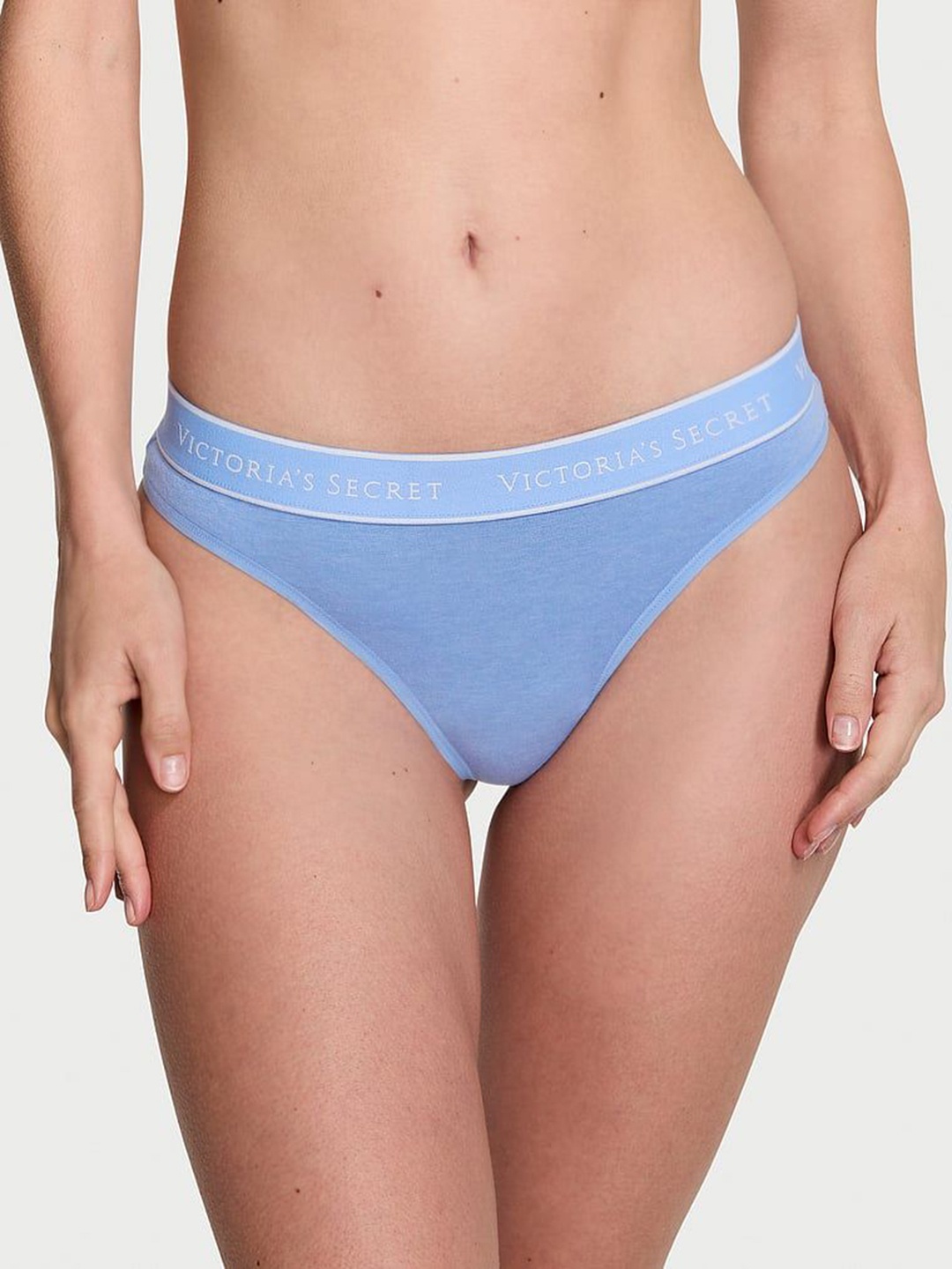 

Victoria's Secret Women Low Rise Thong Briefs, Blue