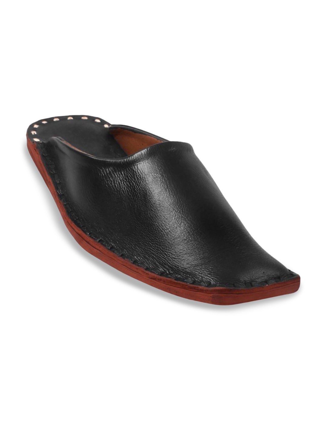 

Apratim Men Ethnic Mules Flats, Black