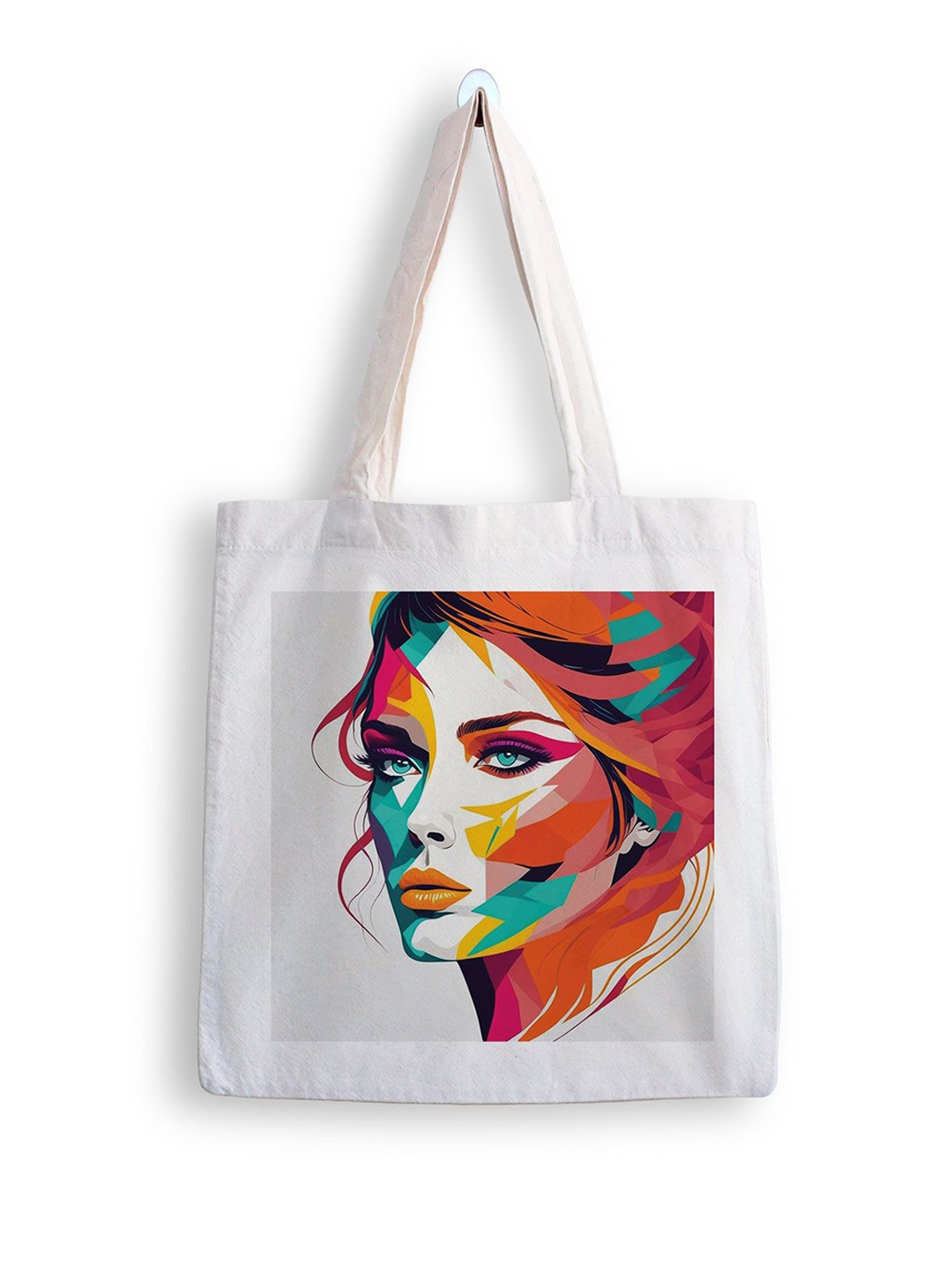 

ARTBUG Printed Shopper Tote Bag, White