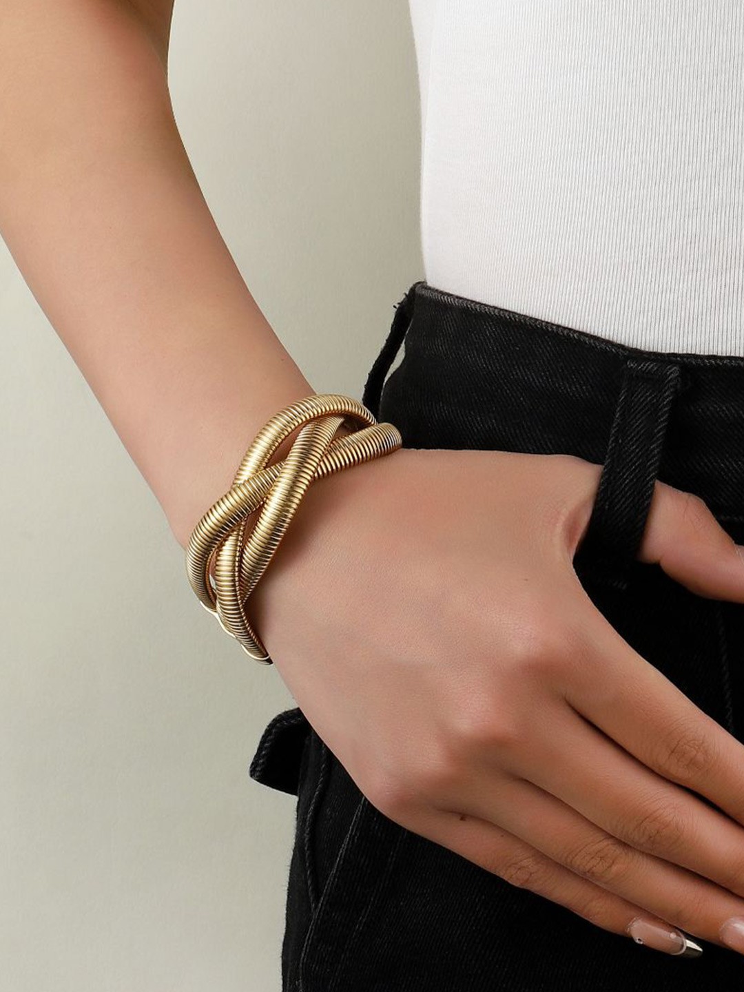 

SALTY Stainless Steel Multistrand Bracelet, Gold