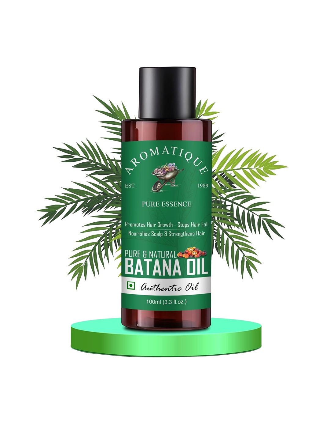 

AROMATIQUE Pure Batana Oil For Hair Growth - 100ml, Green
