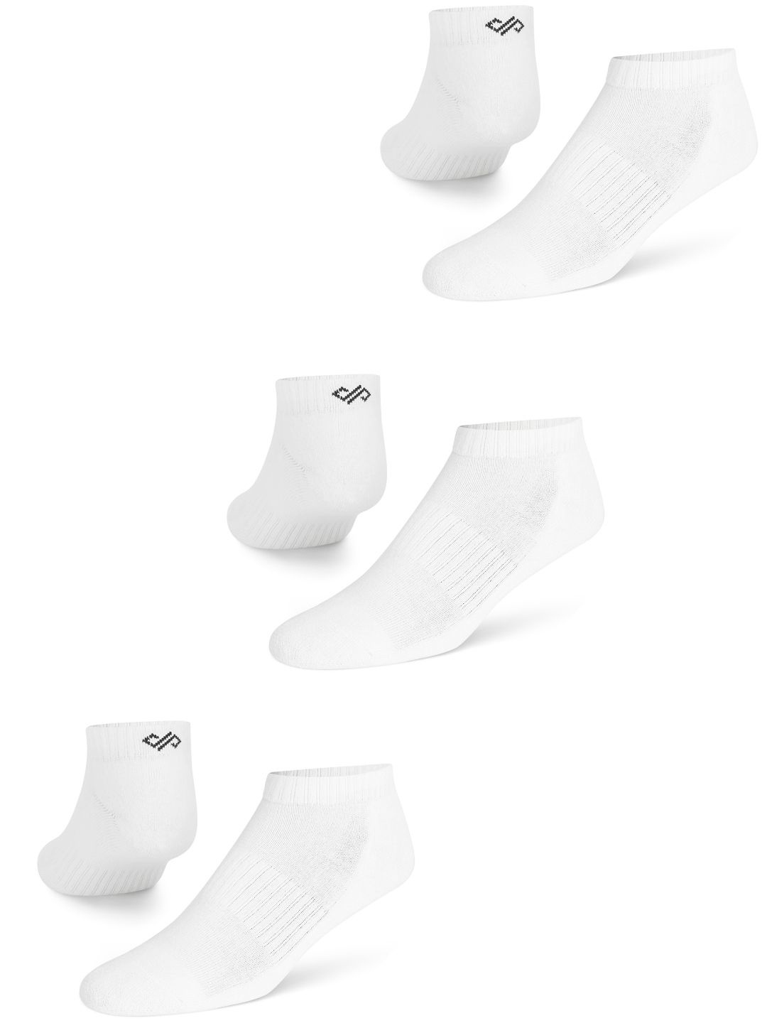 

Dynamocks Unisex Pack Of 3 Ankle-Length Socks, White