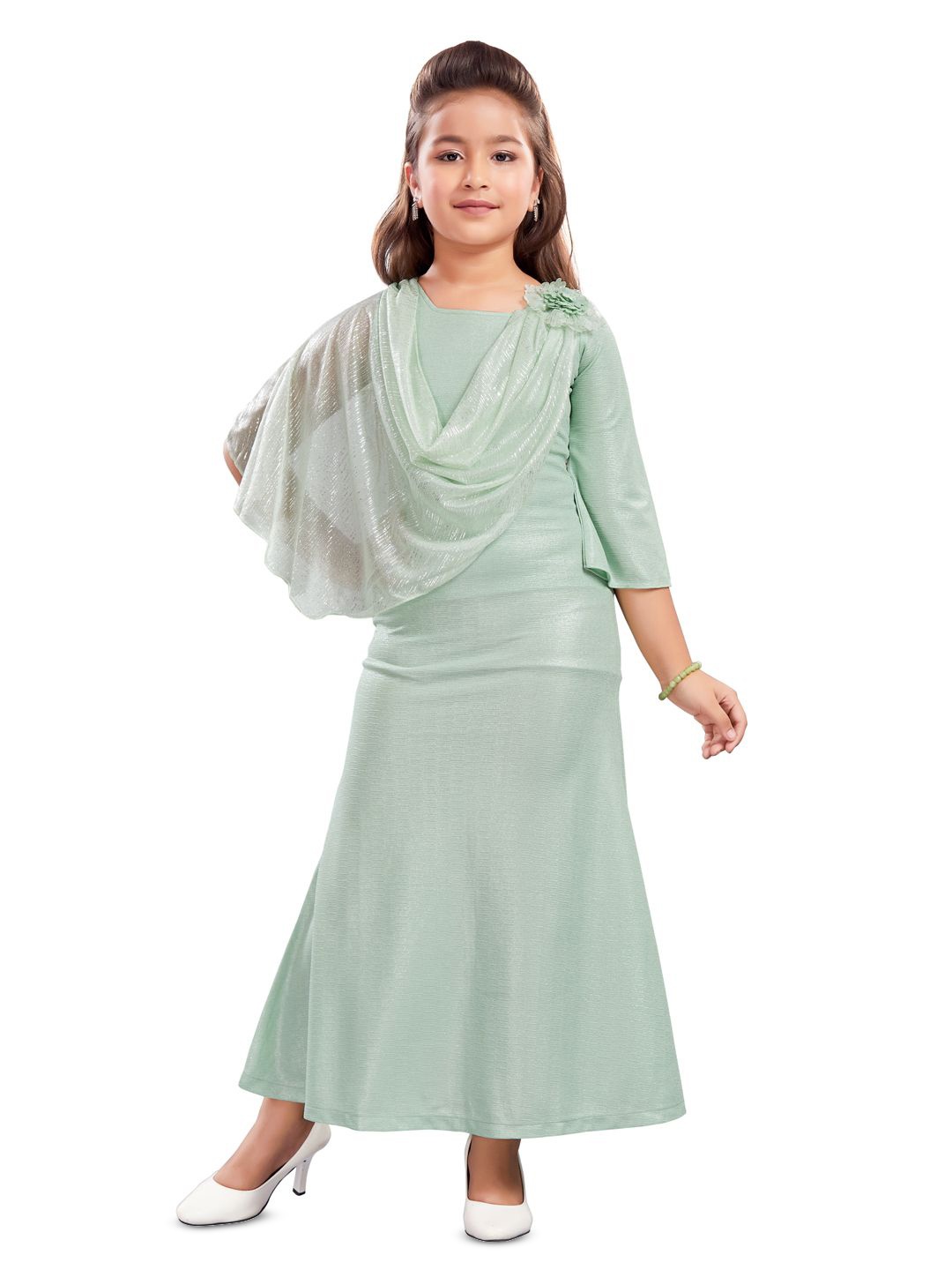 

Lei-Chie One Shoulder Maxi Dress, Green