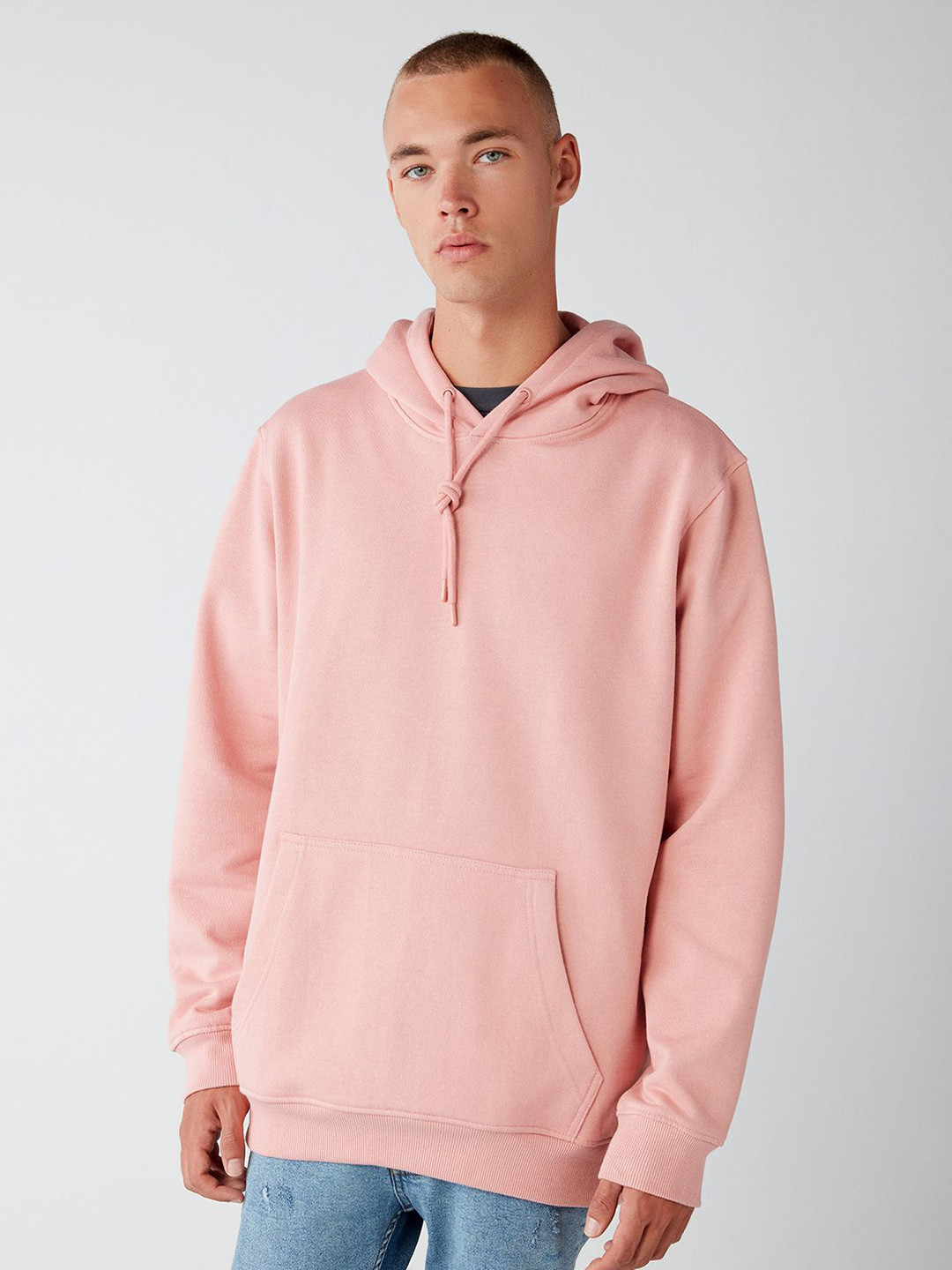 

GRIMELANGE Men Pullover Sweatshirt, Pink