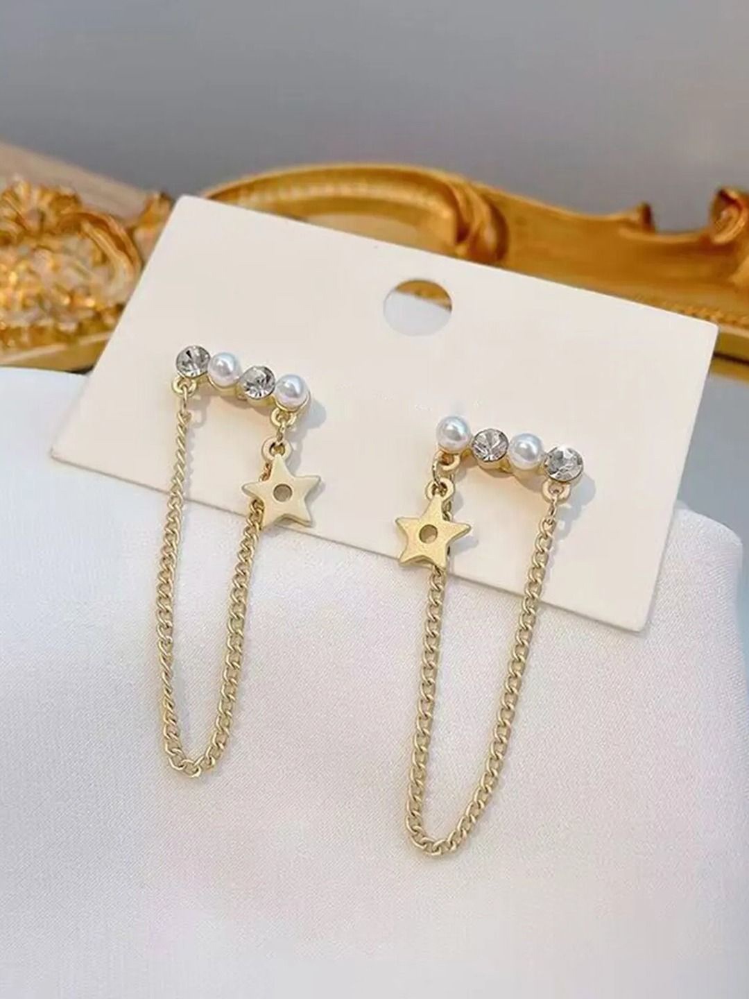 

VAGHBHATT Gold-Plated Classic Drop Earrings