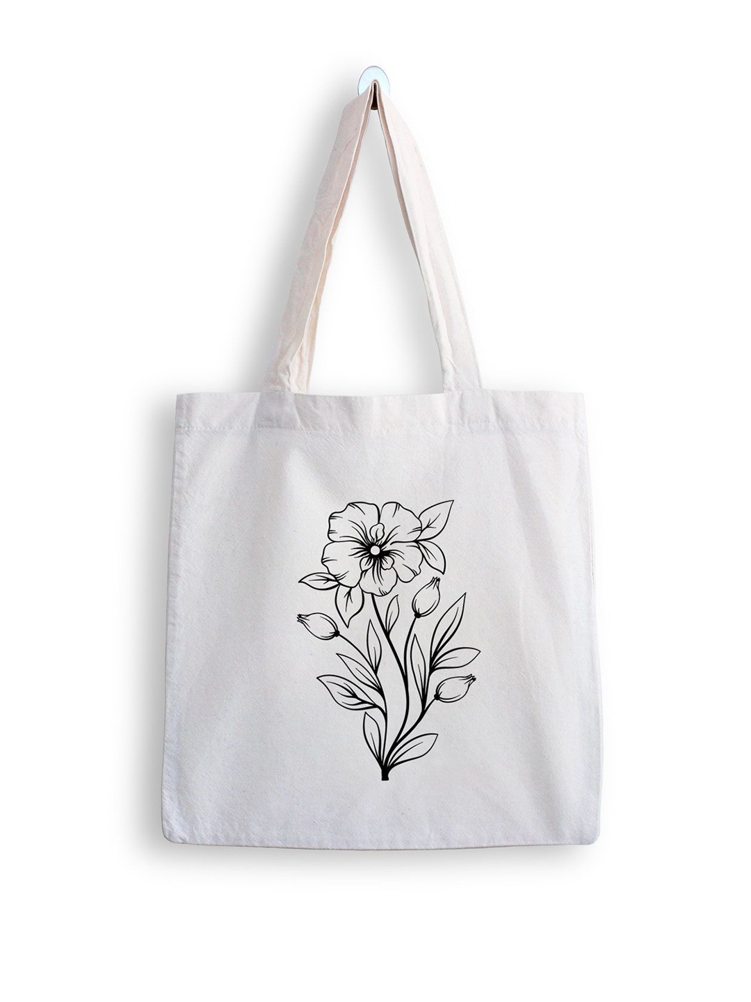 

ARTBUG Printed Shopper Tote Bag, White