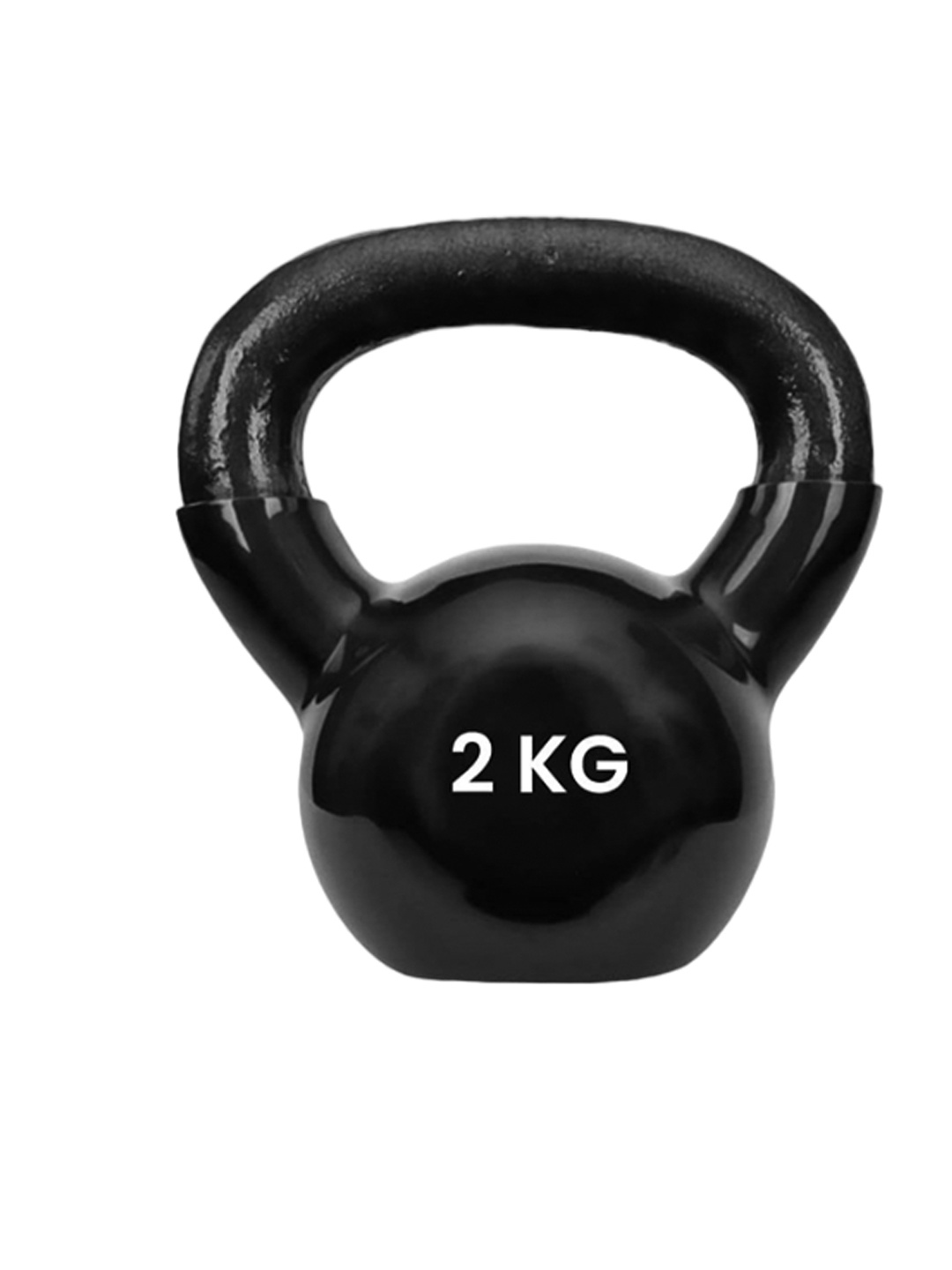 

STRAUSS Non Slip Grip Kettlebell-2 Kg, Black