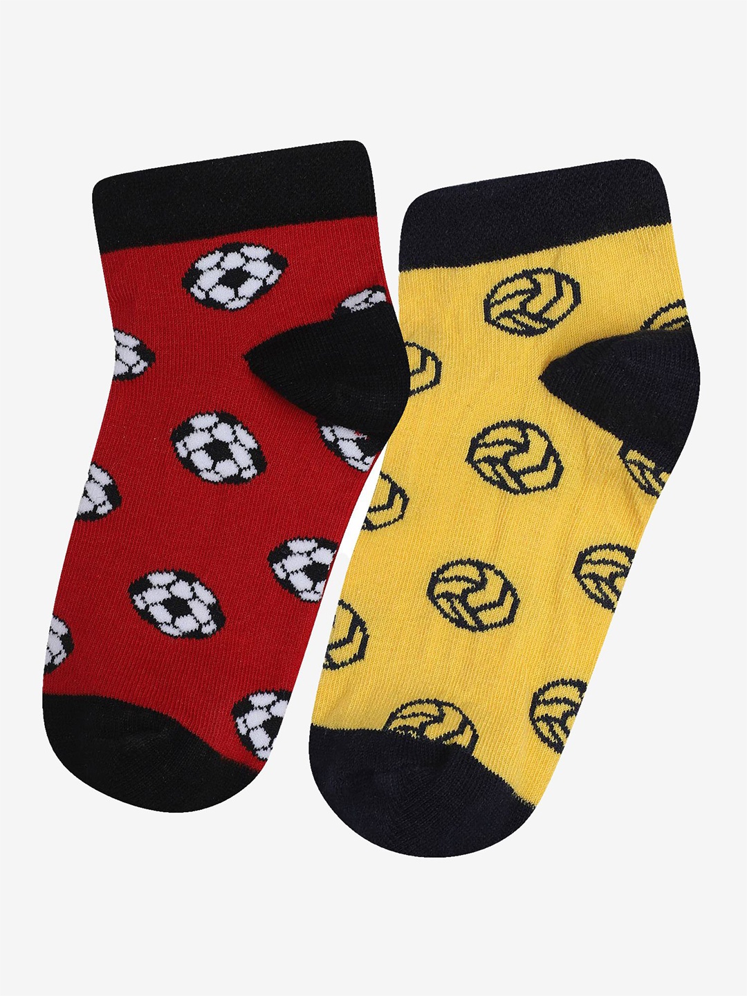 

Bodycare Boys Pack Of 2 Printed Ankle-Length Socks, Yellow