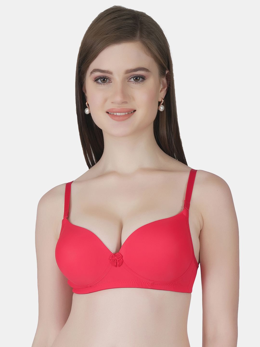 

Joomie Bra Medium Coverage Heavily Padded, Red