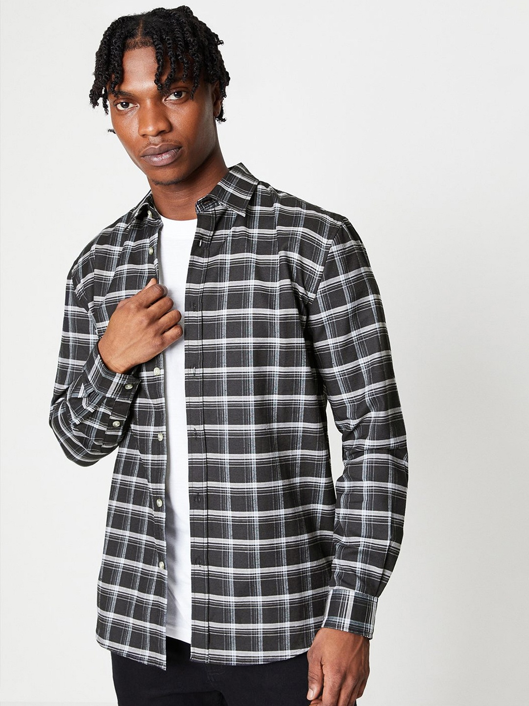 

Burton Checked Shirt, Black