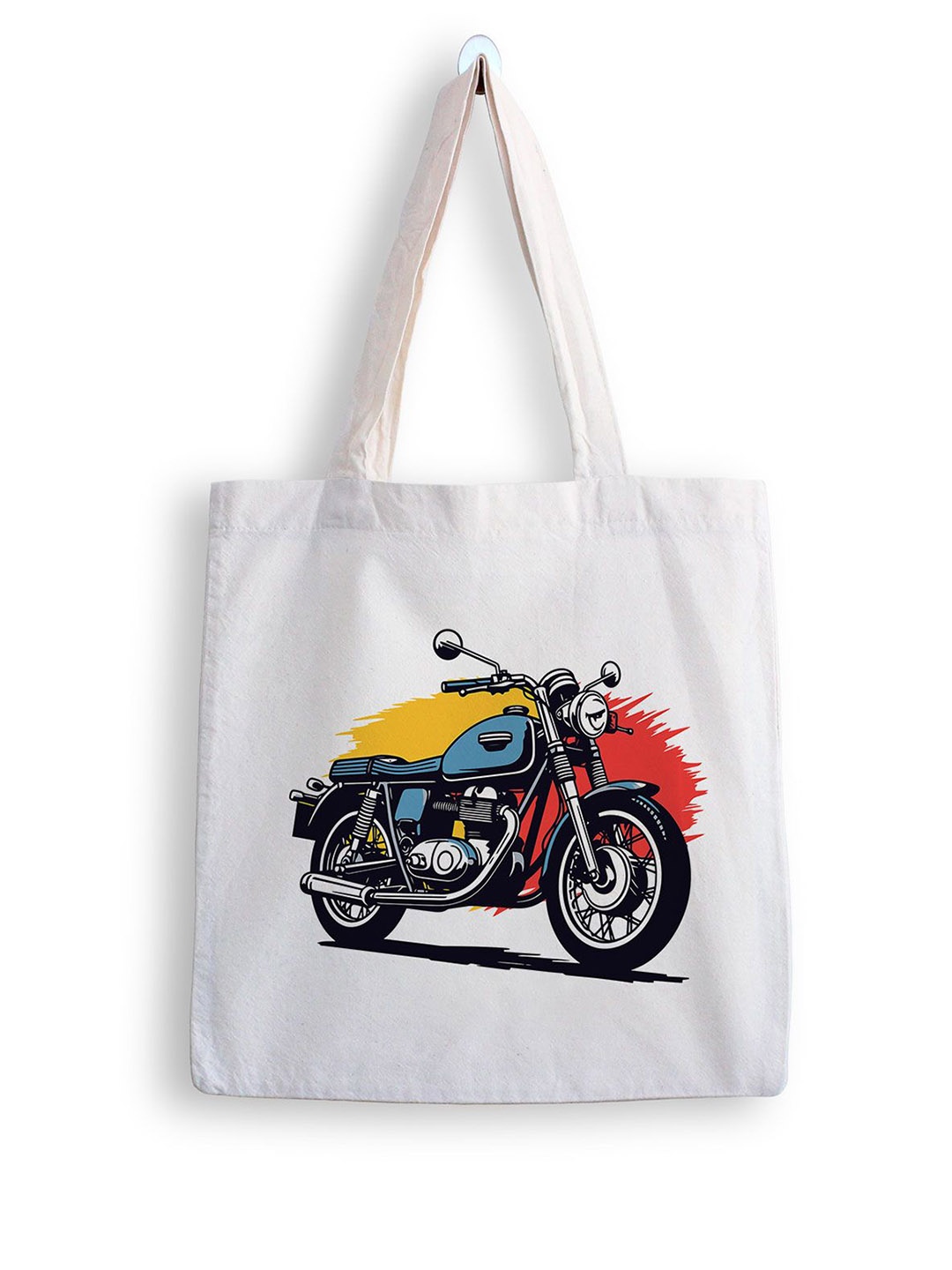 

ARTBUG Printed Shopper Tote Bag, White