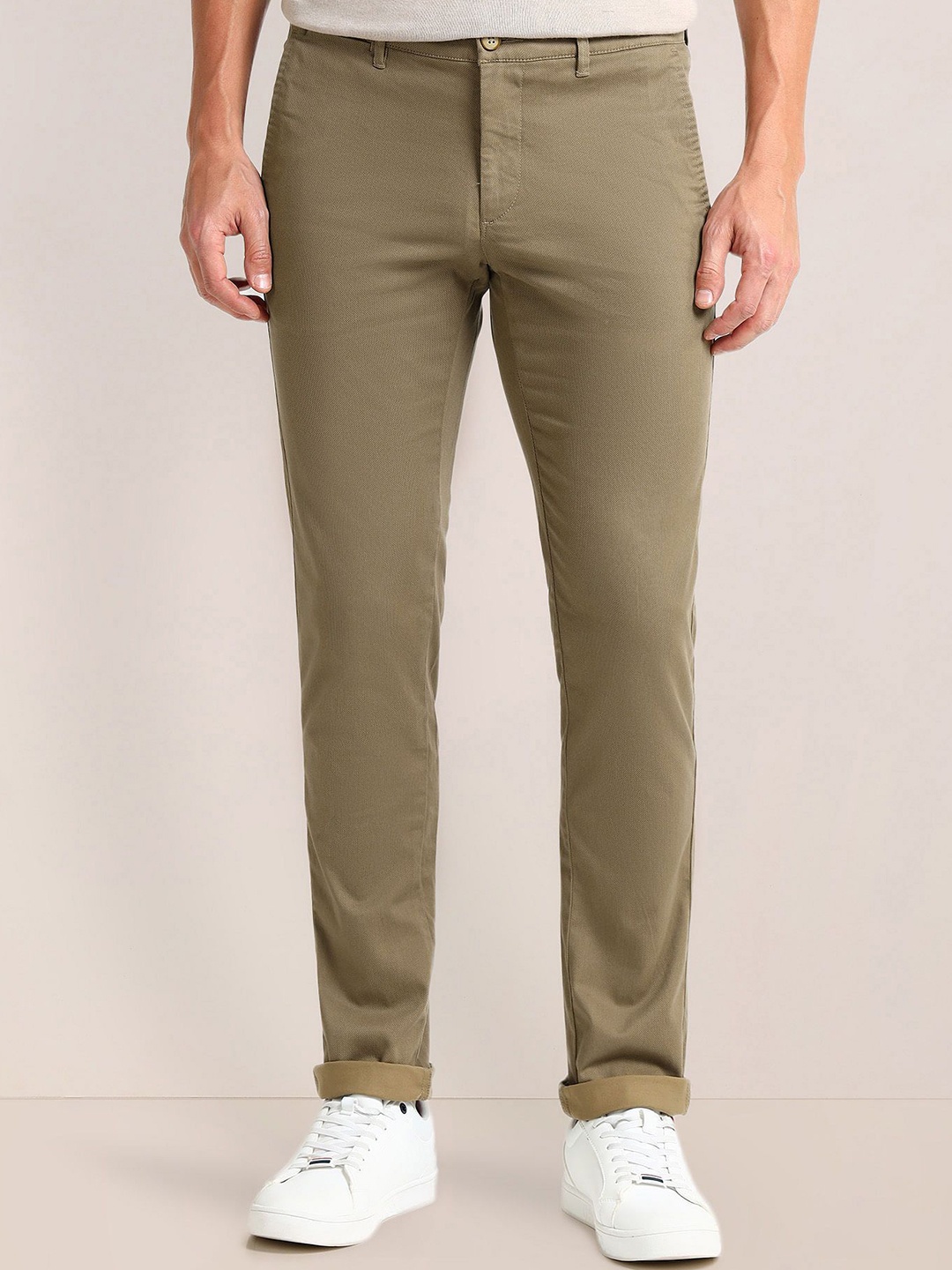 

U.S. Polo Assn. Men Urban Slim Slim Fit Chinos Trousers, Green
