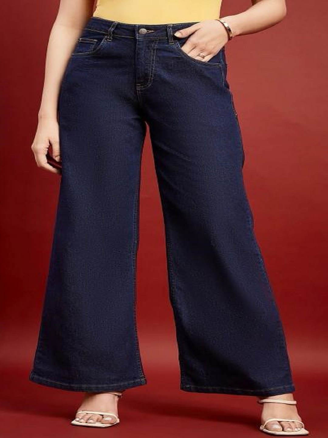 

Perfect Outlet Women Boyfriend Fit High-Rise Jeans, Navy blue
