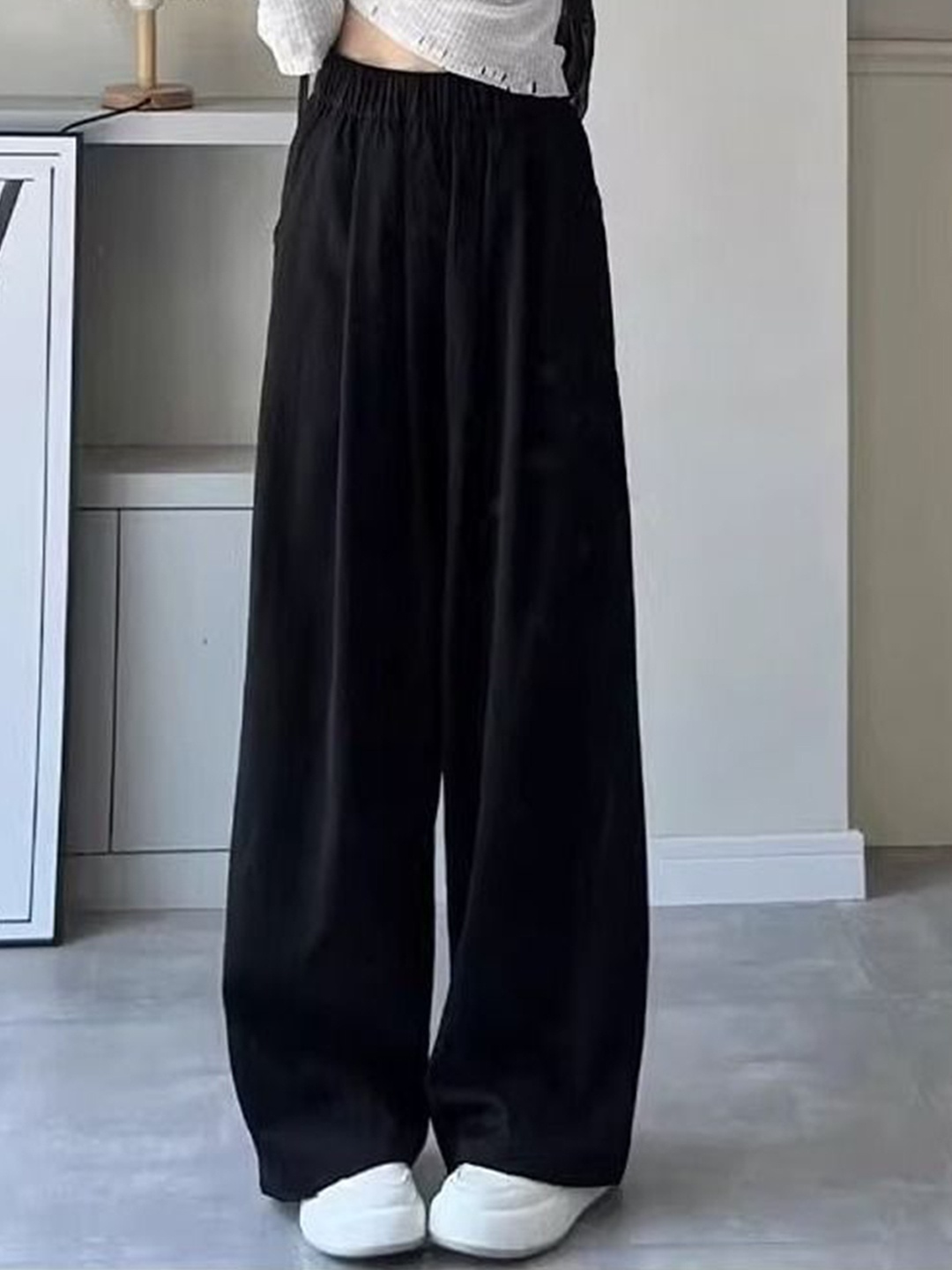 

StyleCast Women Relaxed Fit Track Pants, Black