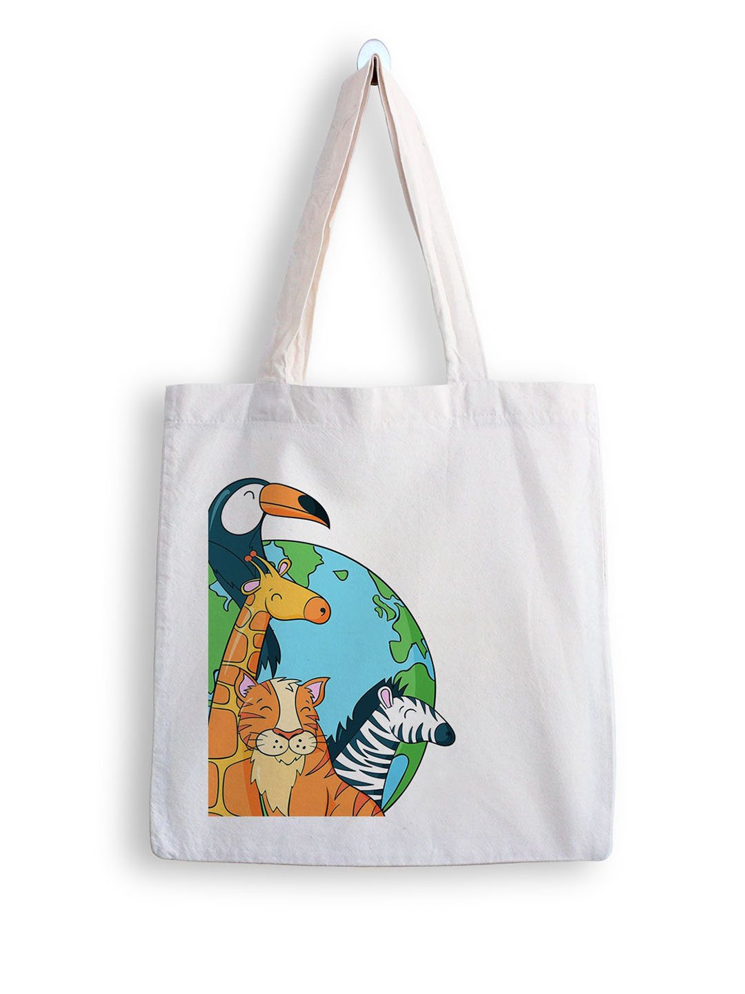 

ARTBUG Printed Shopper Tote Bag, White