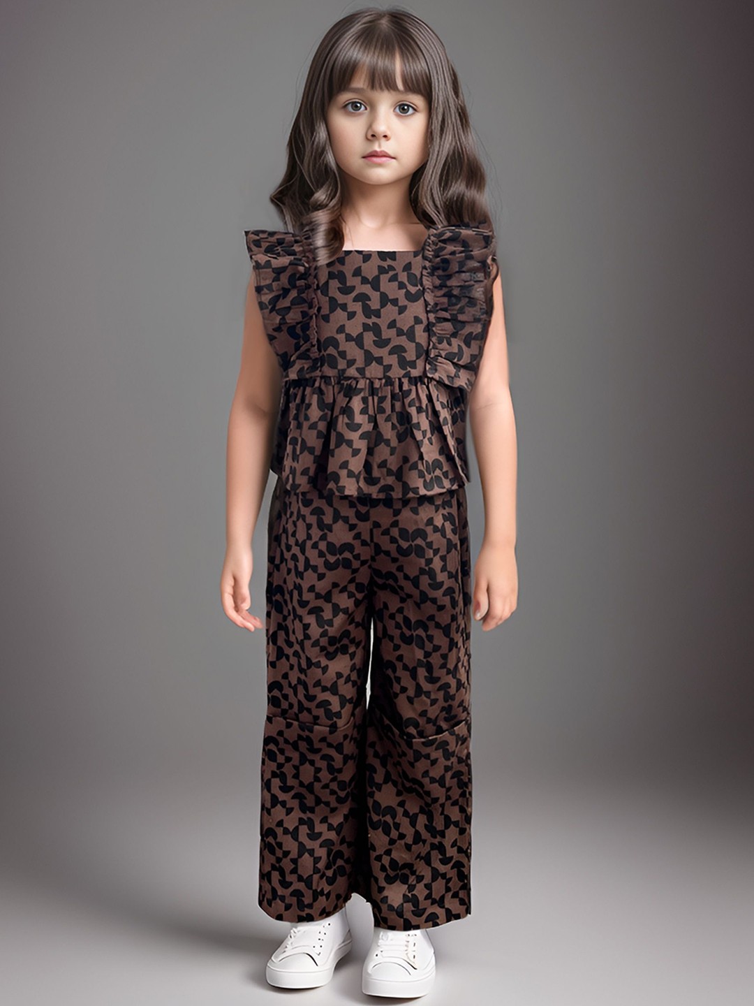 

Safehugs Printed Pure Cotton Clothing Set, Brown