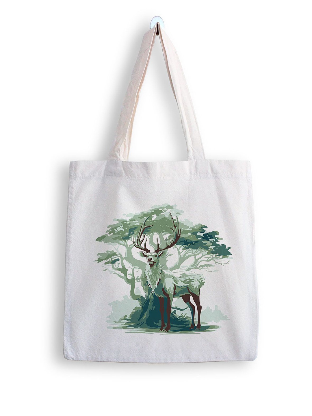 

ARTBUG Printed Shopper Tote Bag, White