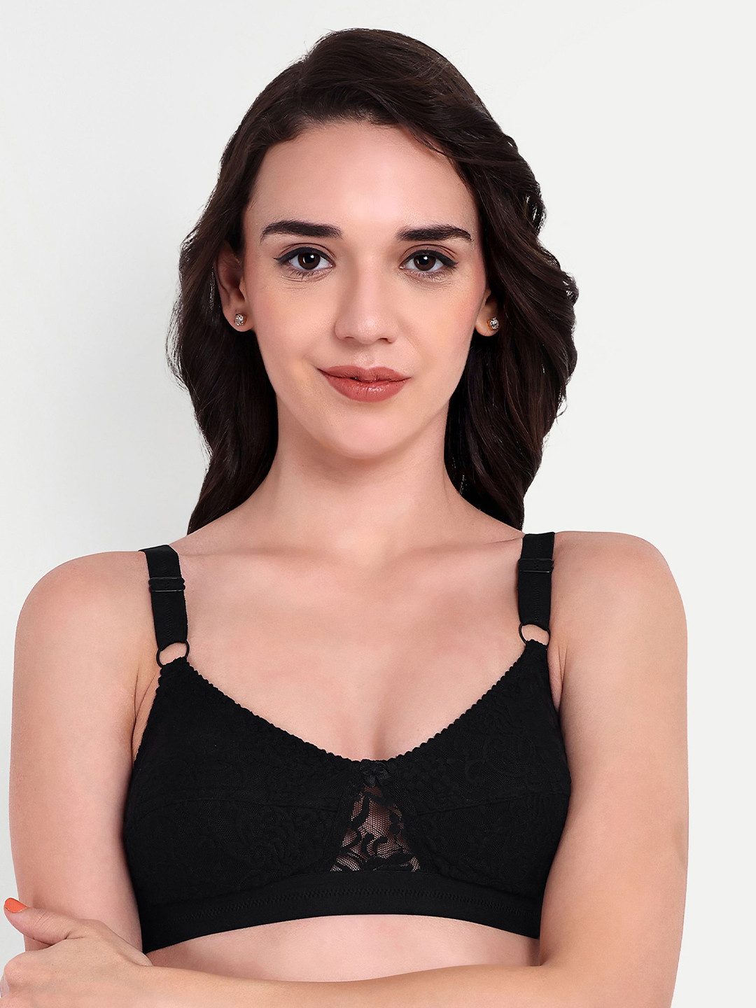 

Skin Beauty Bralette Bra Full Coverage, Black