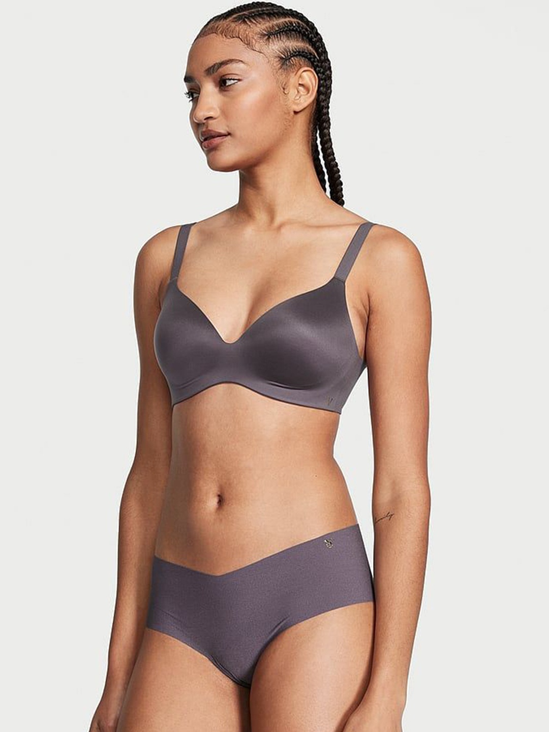 

Victoria's Secret No-Show Basic Panty Briefs, Grey