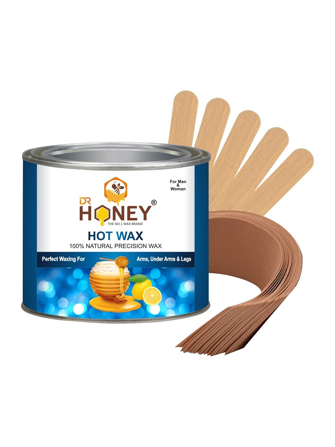 

DR HONEY 100% Natural Precision Hot Wax - 600g, Blue