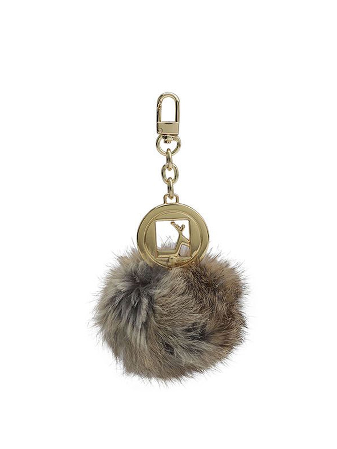

Da Milano Genuine Leather Key Chain, Beige