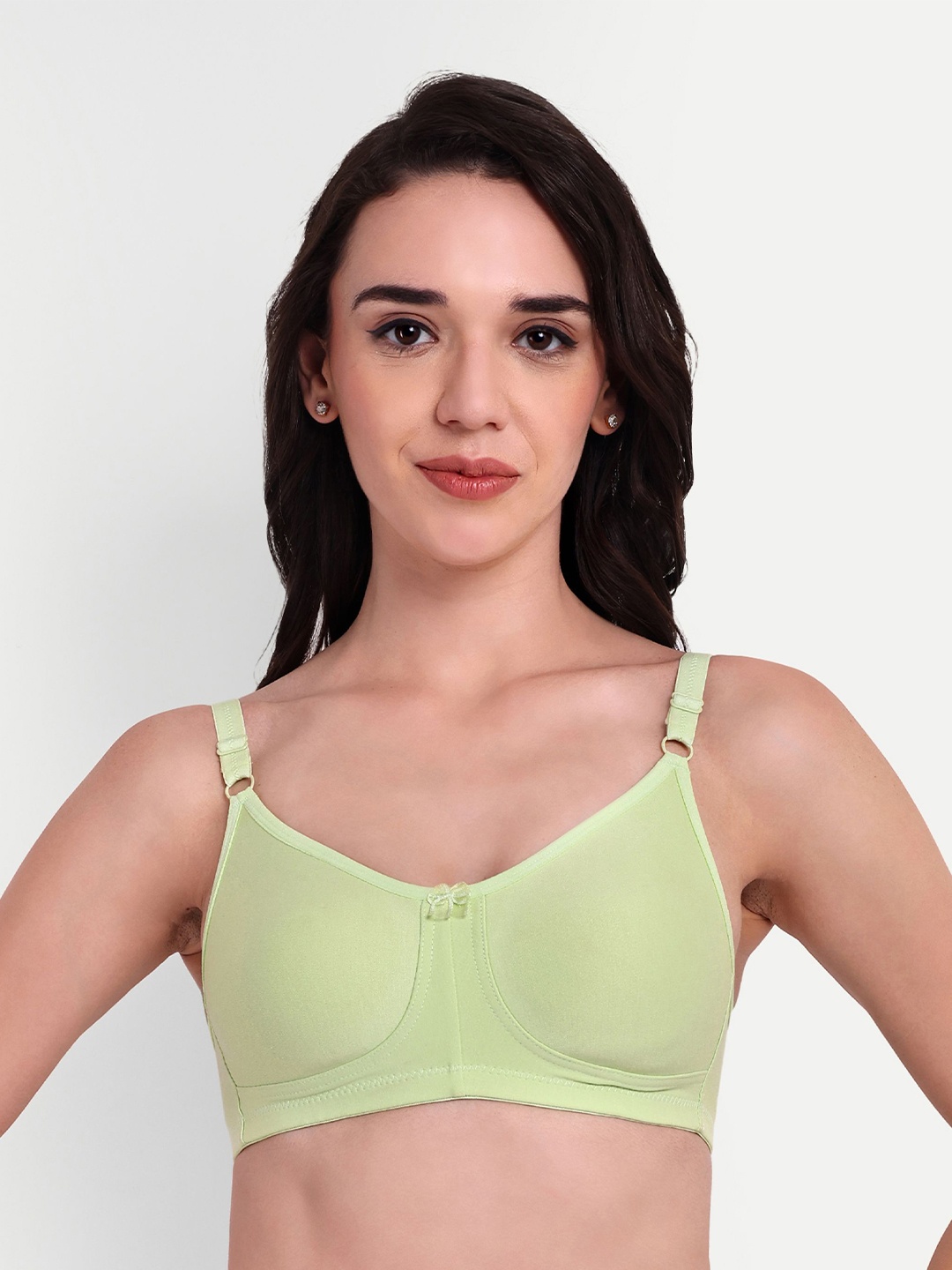 

Skin Beauty Women Solid Full Coverage Bra, Sea green