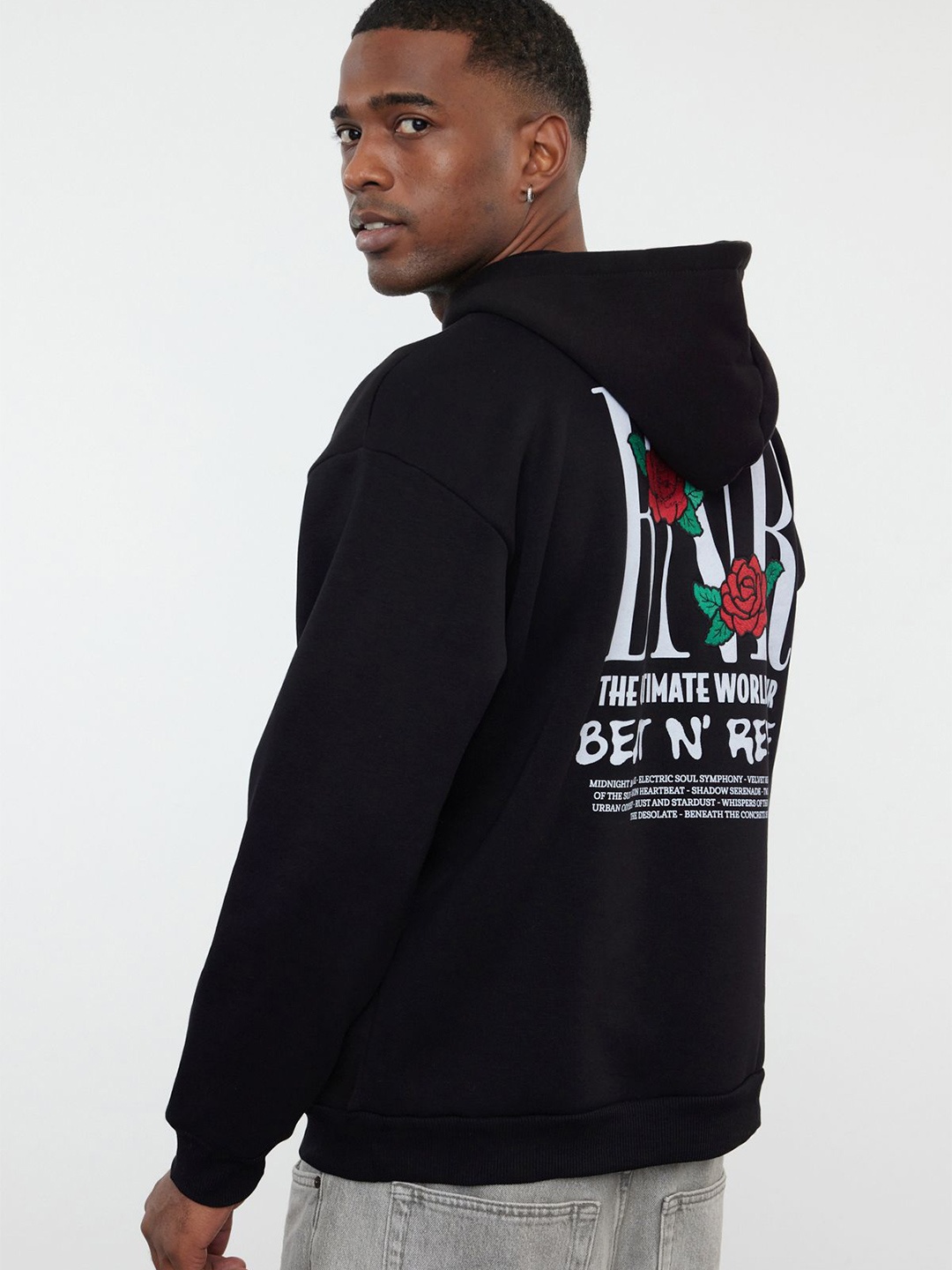 

Trendyol Men Printed Sweatshirt, Black