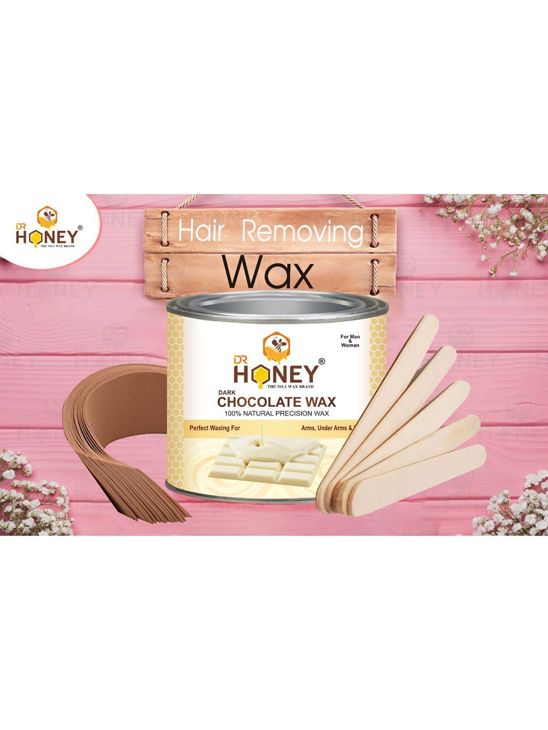 

DR HONEY 100% Natural Precision Cold Wax - 600g, Multi
