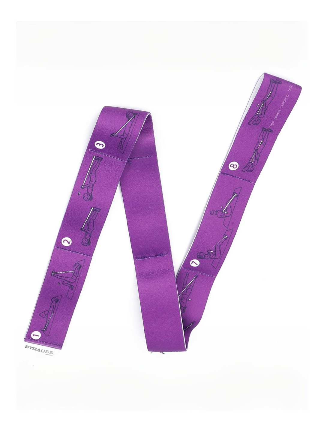

STRAUSS Multipurpose Stretching Exercise Workout Band, Purple