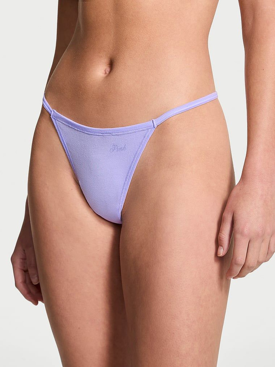 

Victoria's Secret Solid PINK Low Rise Thongs Briefs, Purple
