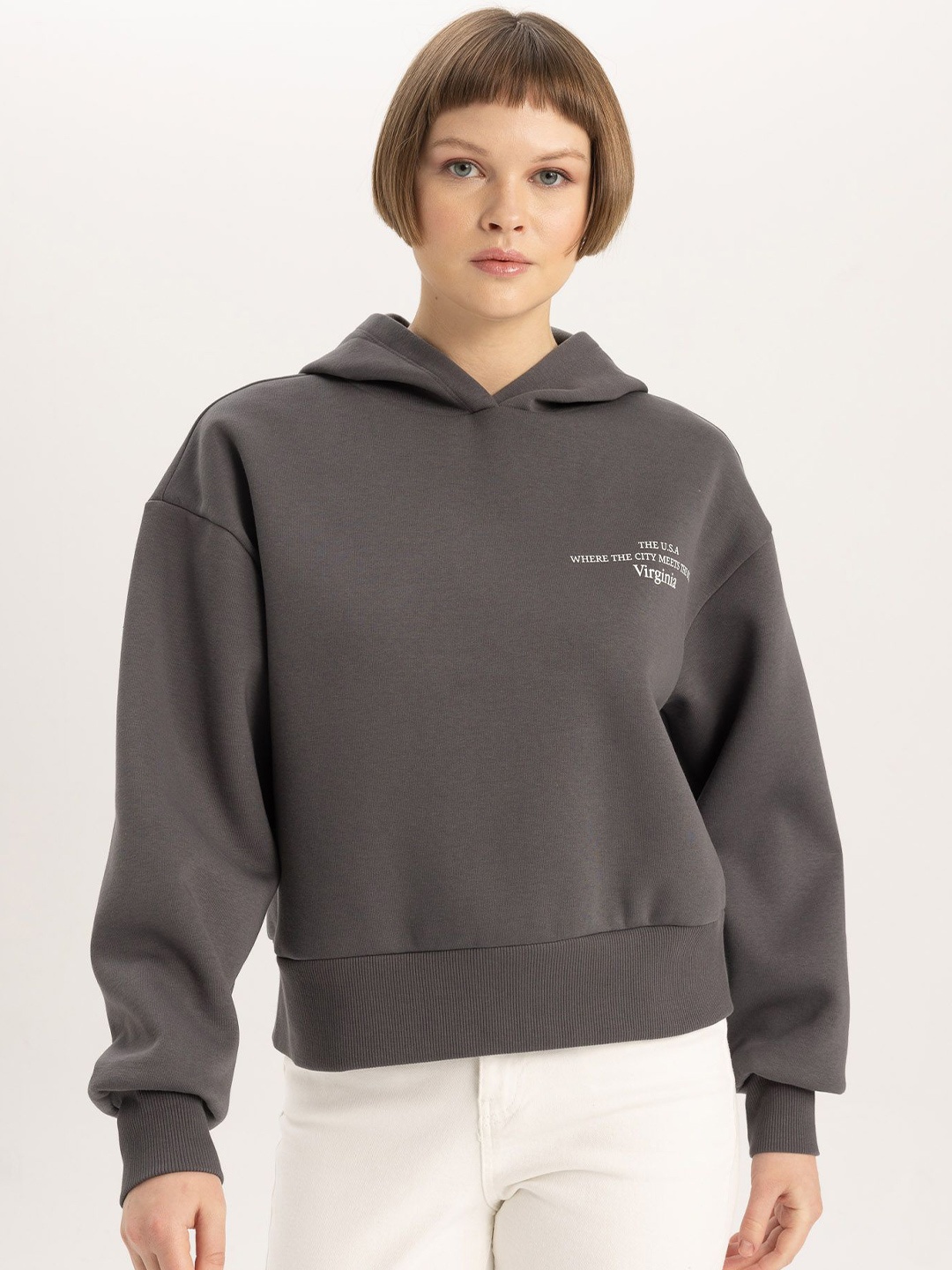 

DeFacto Women Pullover, Grey