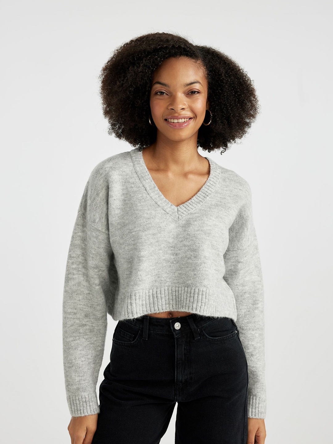 

DeFacto Women Pullover, Grey