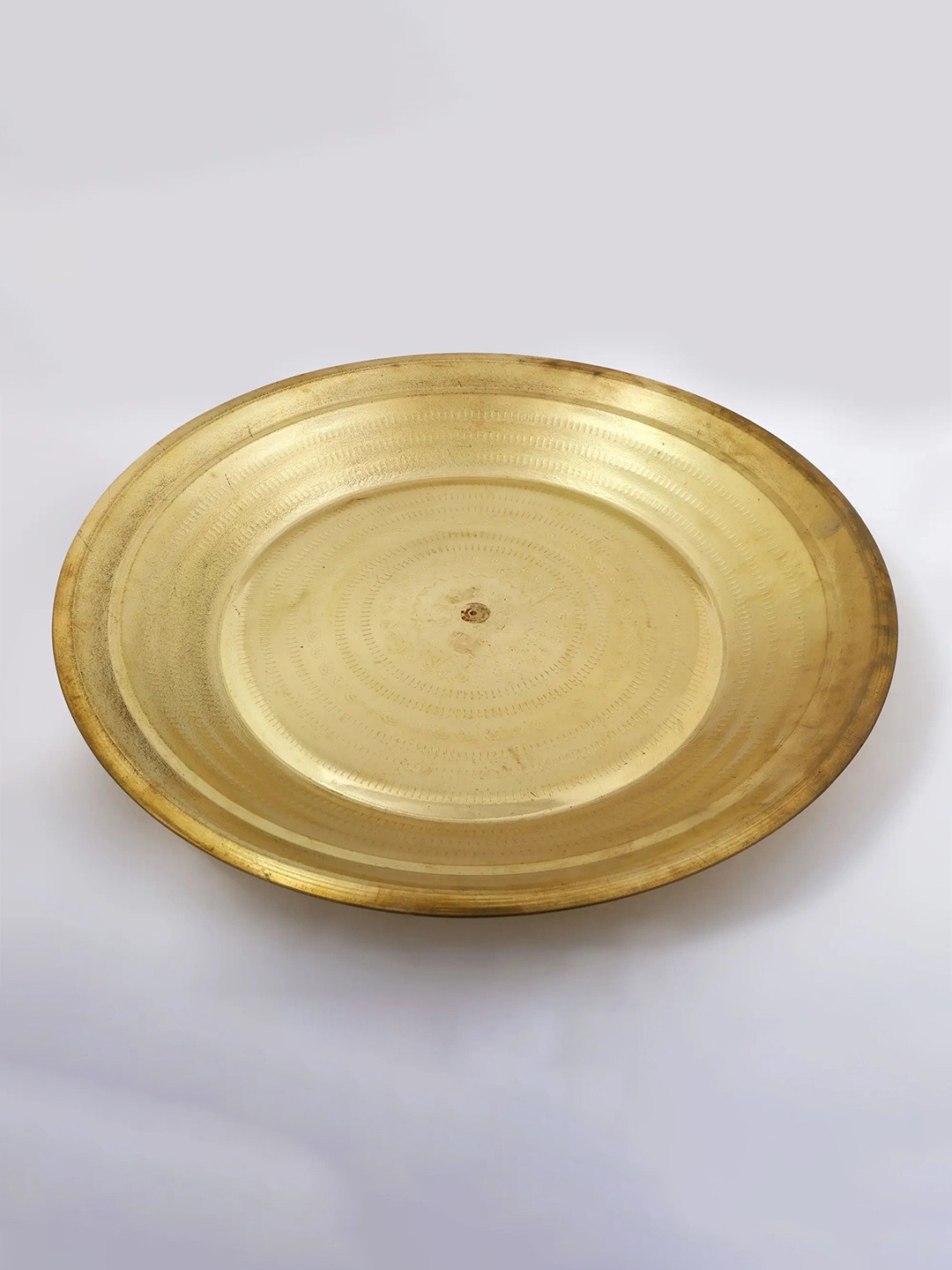

Exotic India Brass Pooja Thali, Gold