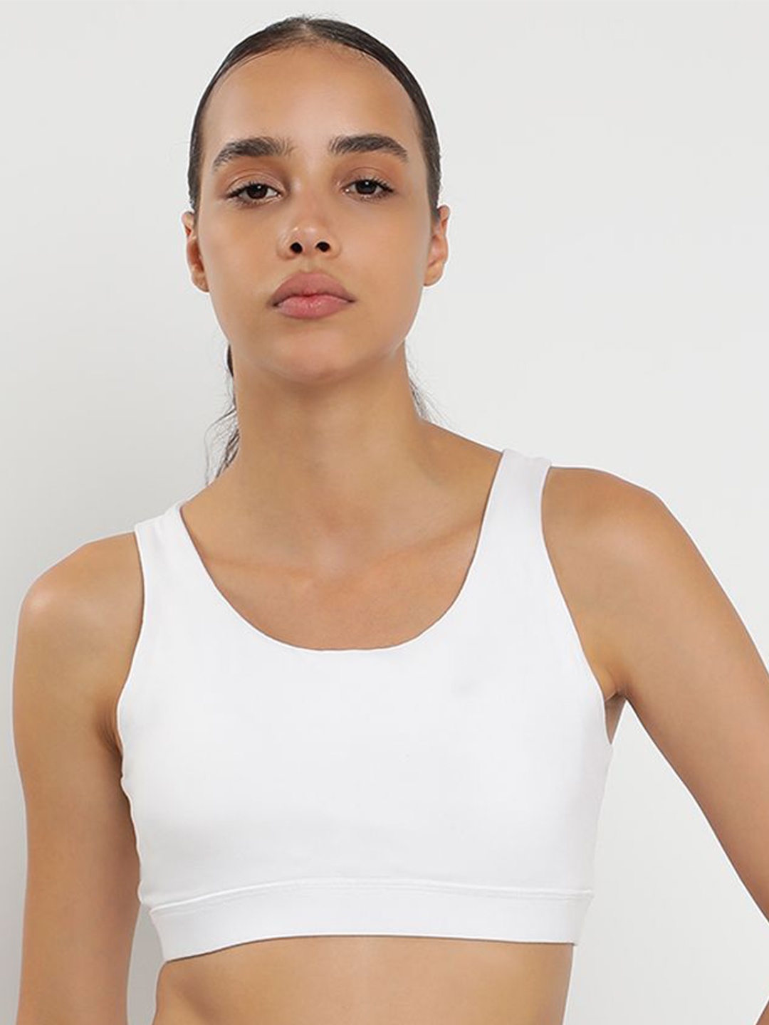 

Wearjukebox Medium Coverage Bra, White