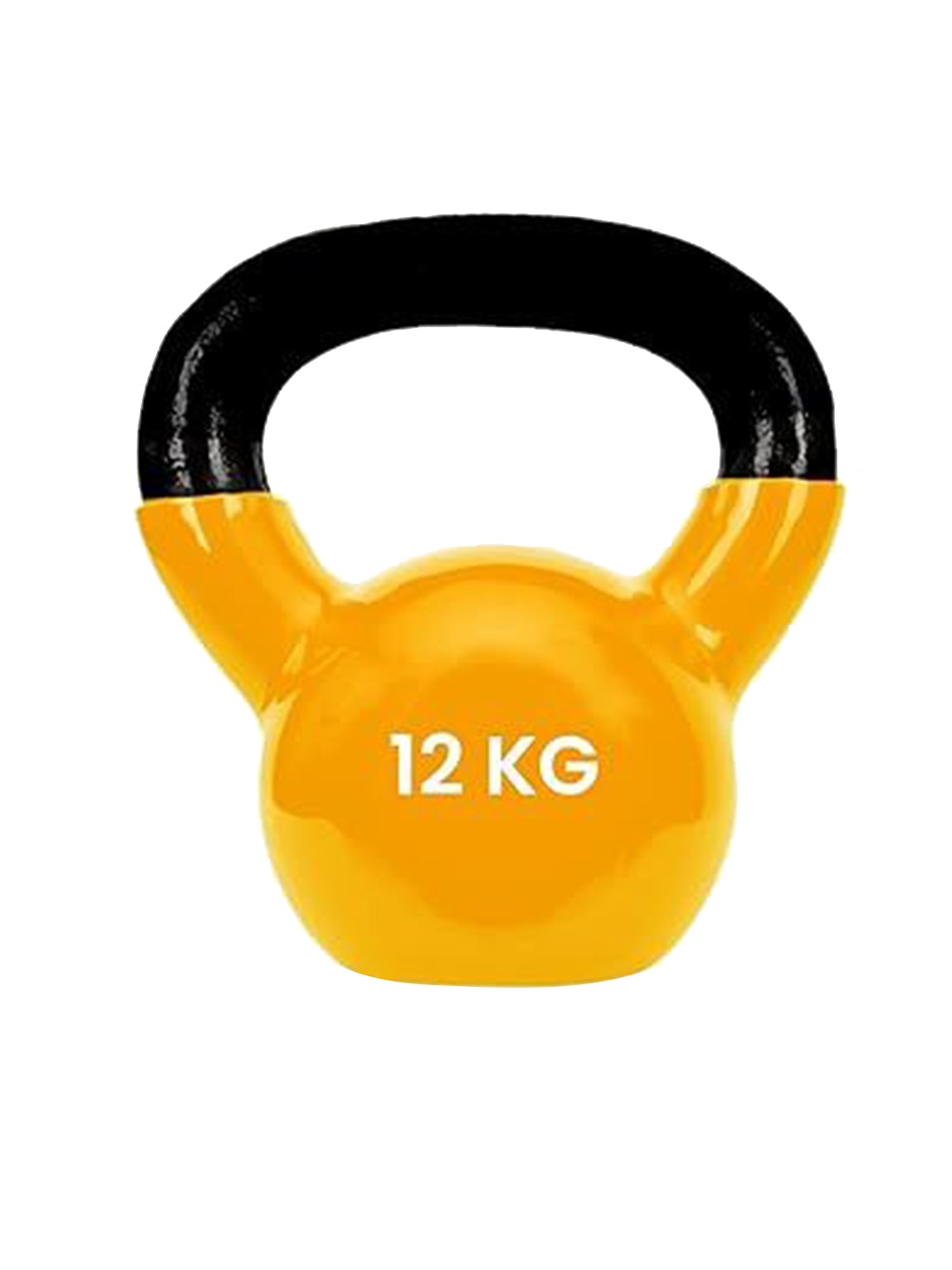 

STRAUSS Premium Vinyl Kettlebell 12kg, Yellow