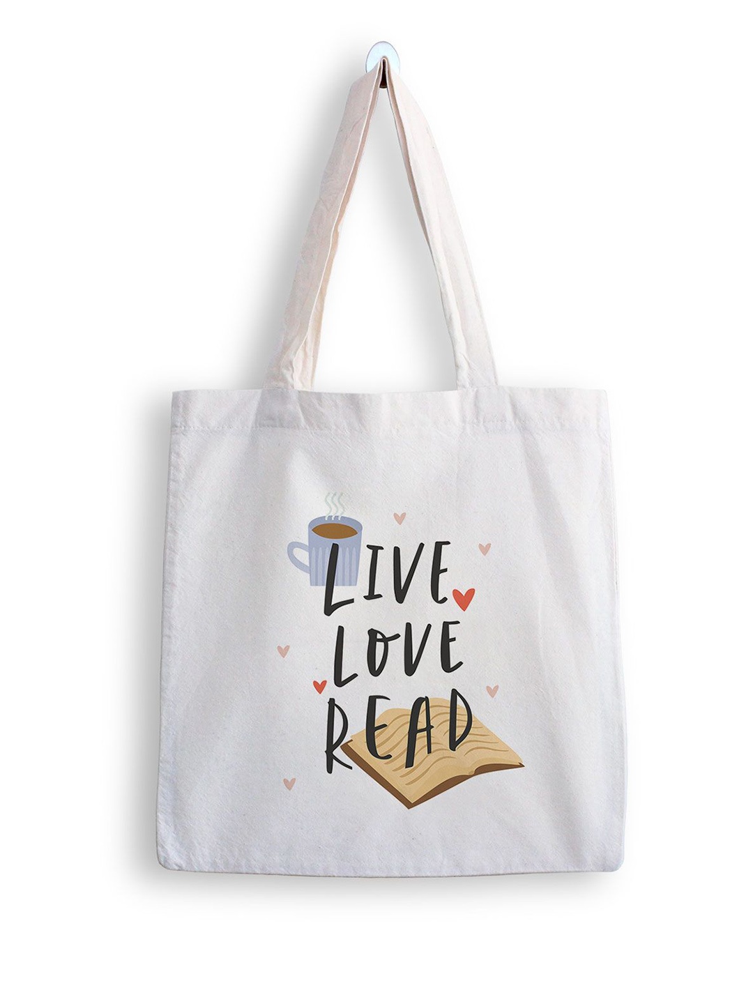 

ARTBUG Printed Structured Tote Bag, White