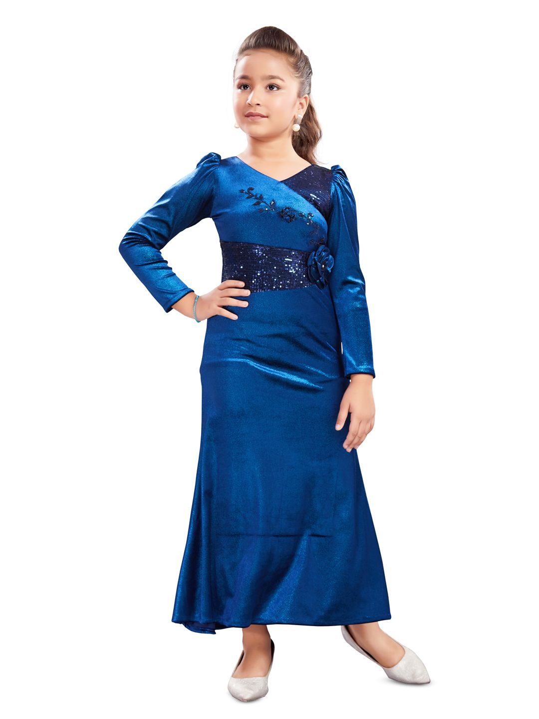 

Lei-Chie Velvet Maxi Dress, Blue