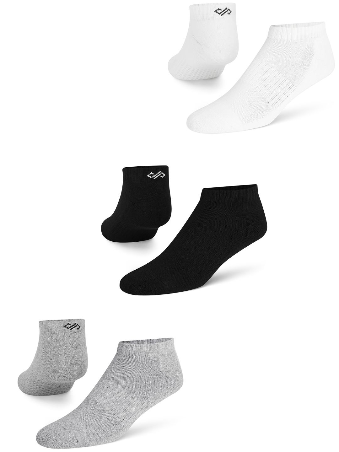 

Dynamocks Unisex Pack Of 3 Ankle-Length Socks, White