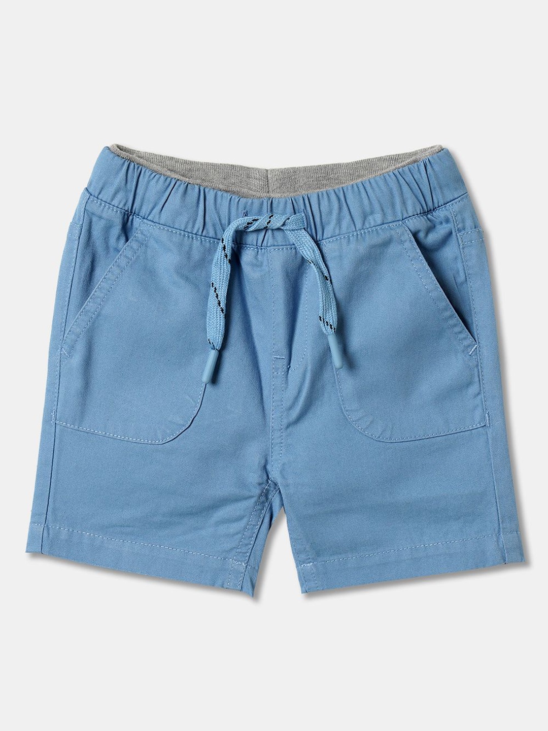 

R&B Boys Regular Fit Mid-Rise Shorts, Blue