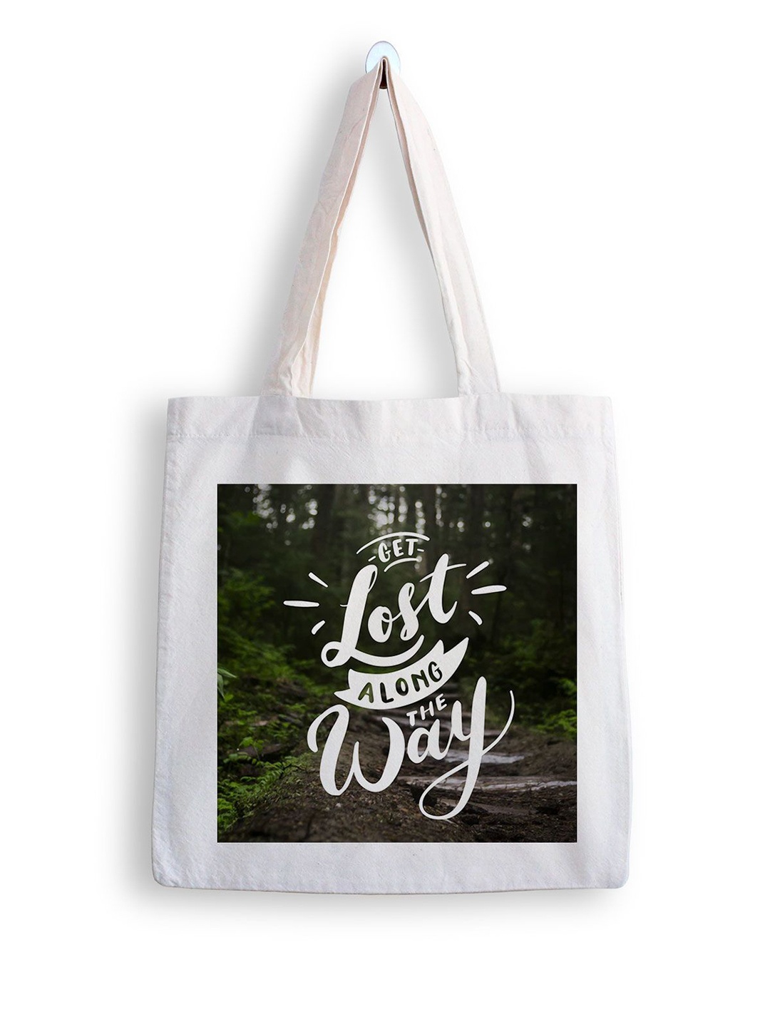

ARTBUG Printed Structured Tote Bag, White