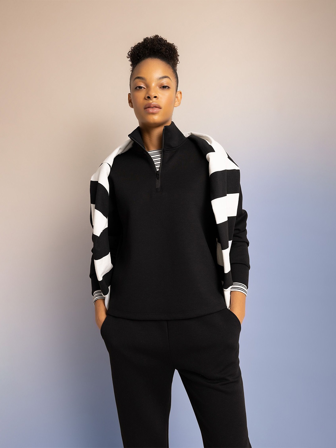 

DeFacto Women Pullover, Black