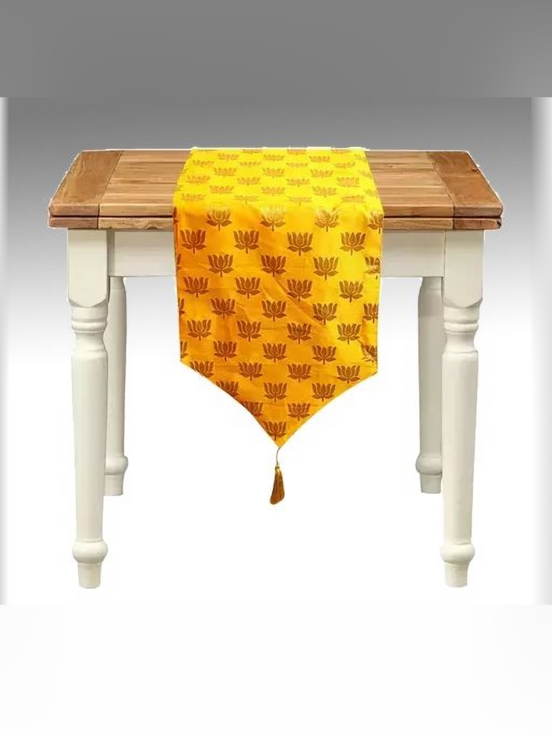

Pink Parrot Yellow Woven Design Table Runners