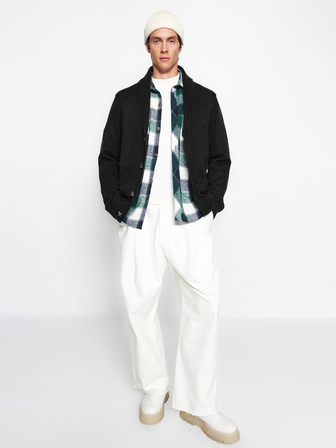 

Trendyol Men Cardigan, Black