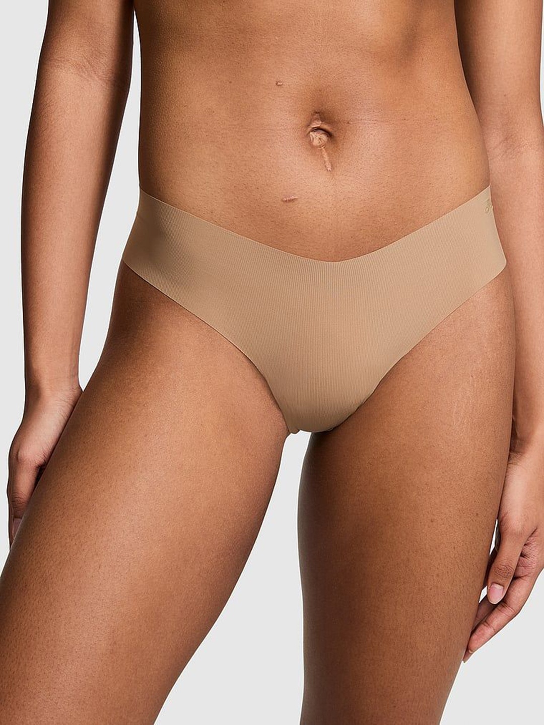 

Victoria's Secret Women Solid Low Rise Thong Briefs, Brown