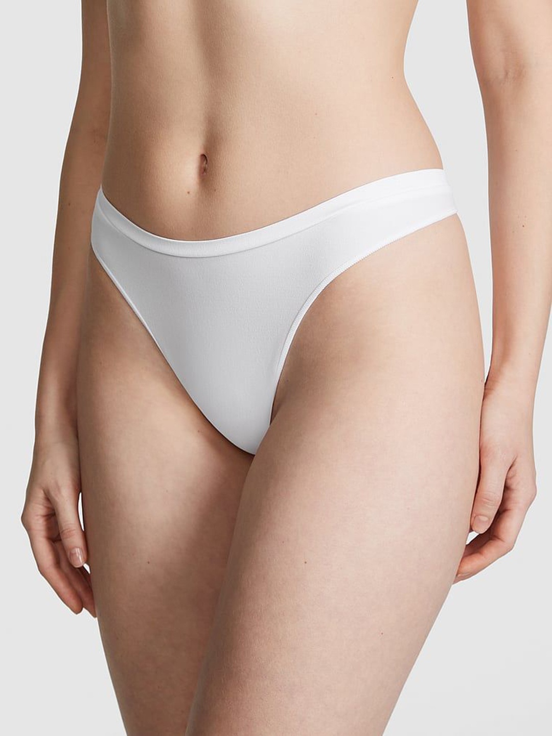 

Victoria's Secret Seamless High-Leg Thong Panty Briefs1124651994D1, White