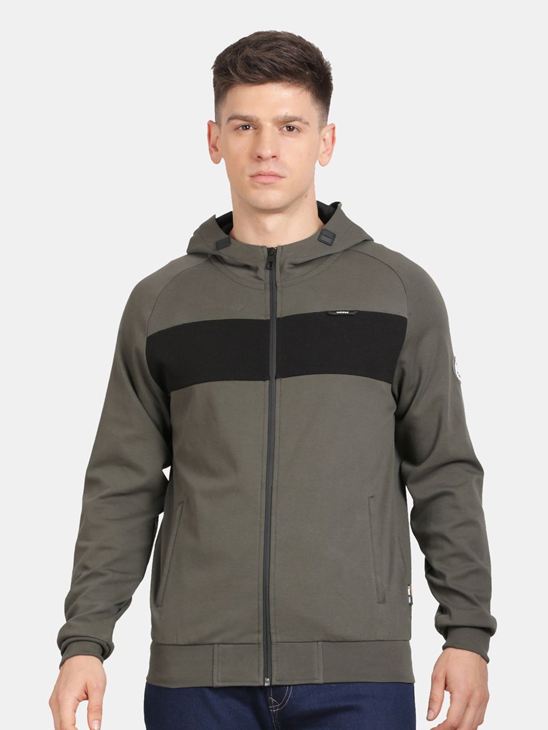 

t-base Men Hooded Sweatshirt, Grey