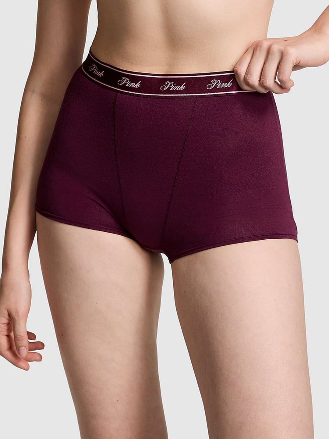 

Victoria's Secret PINK High-Waist Boy Short Briefs 1124583121P2, Purple